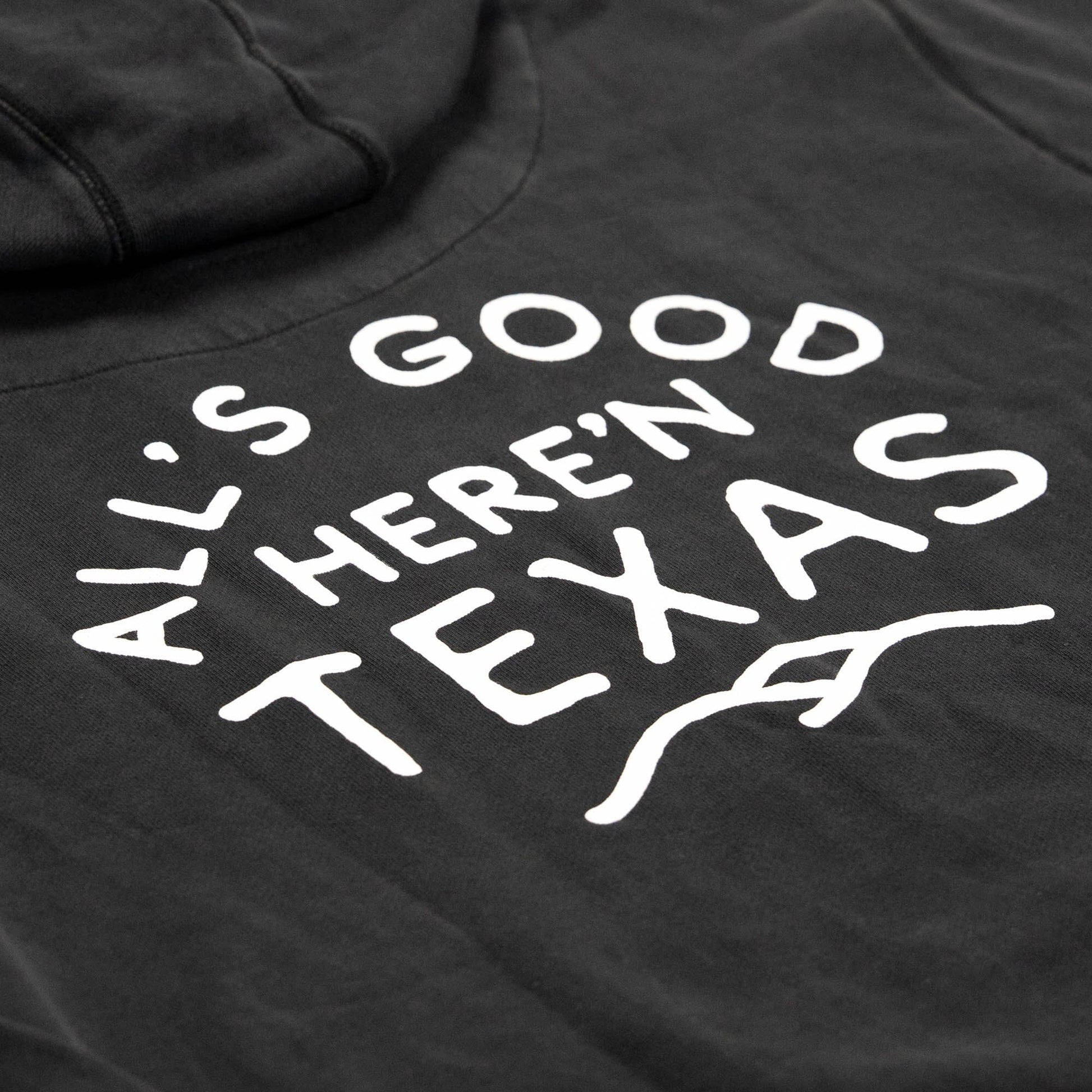 All's Good Campfire Hoodie Texas Hill Country Provisions