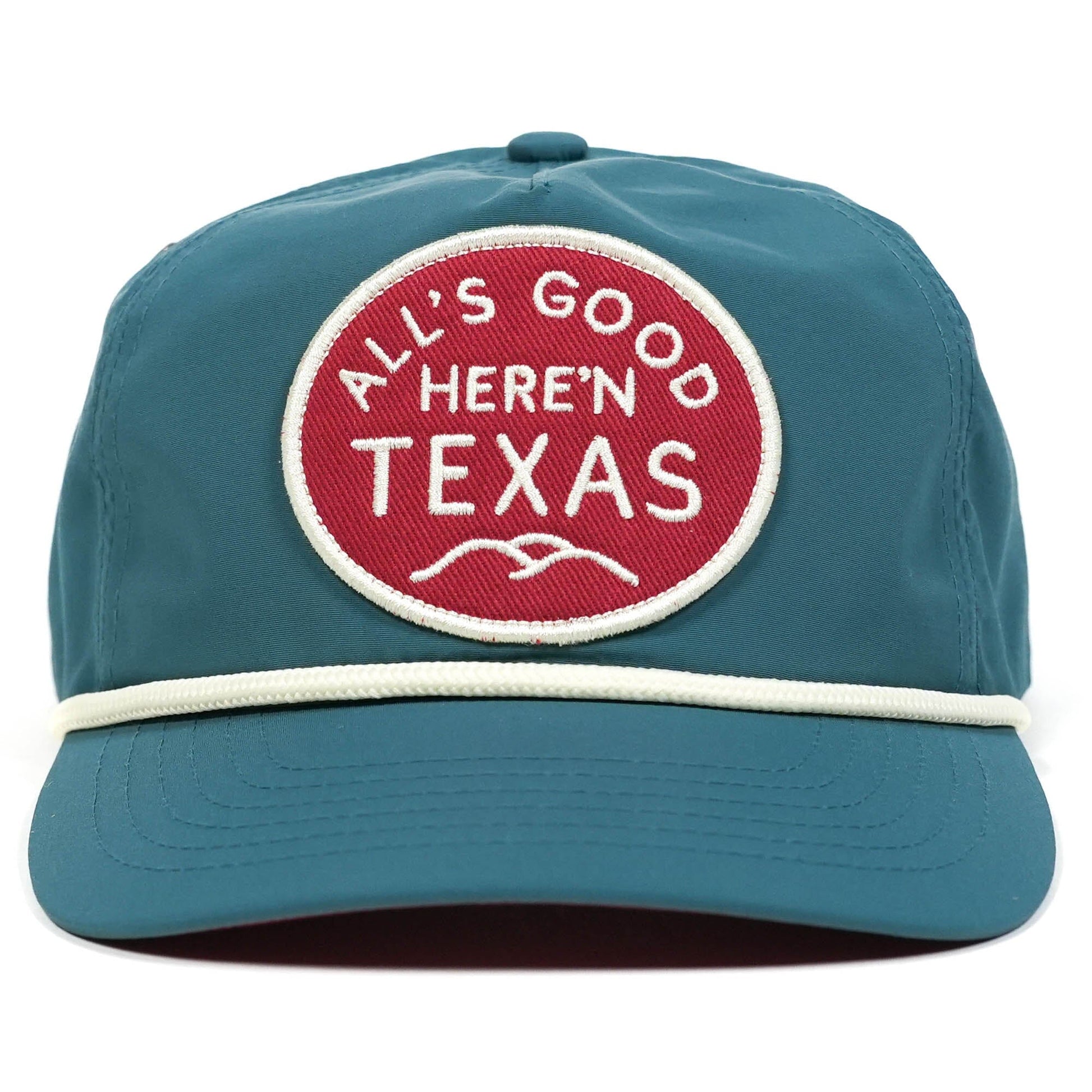 All's Good Guadalupe Snapback Texas Hill Country Provisions Blue Quick-Dry Nylon Mesh Flap