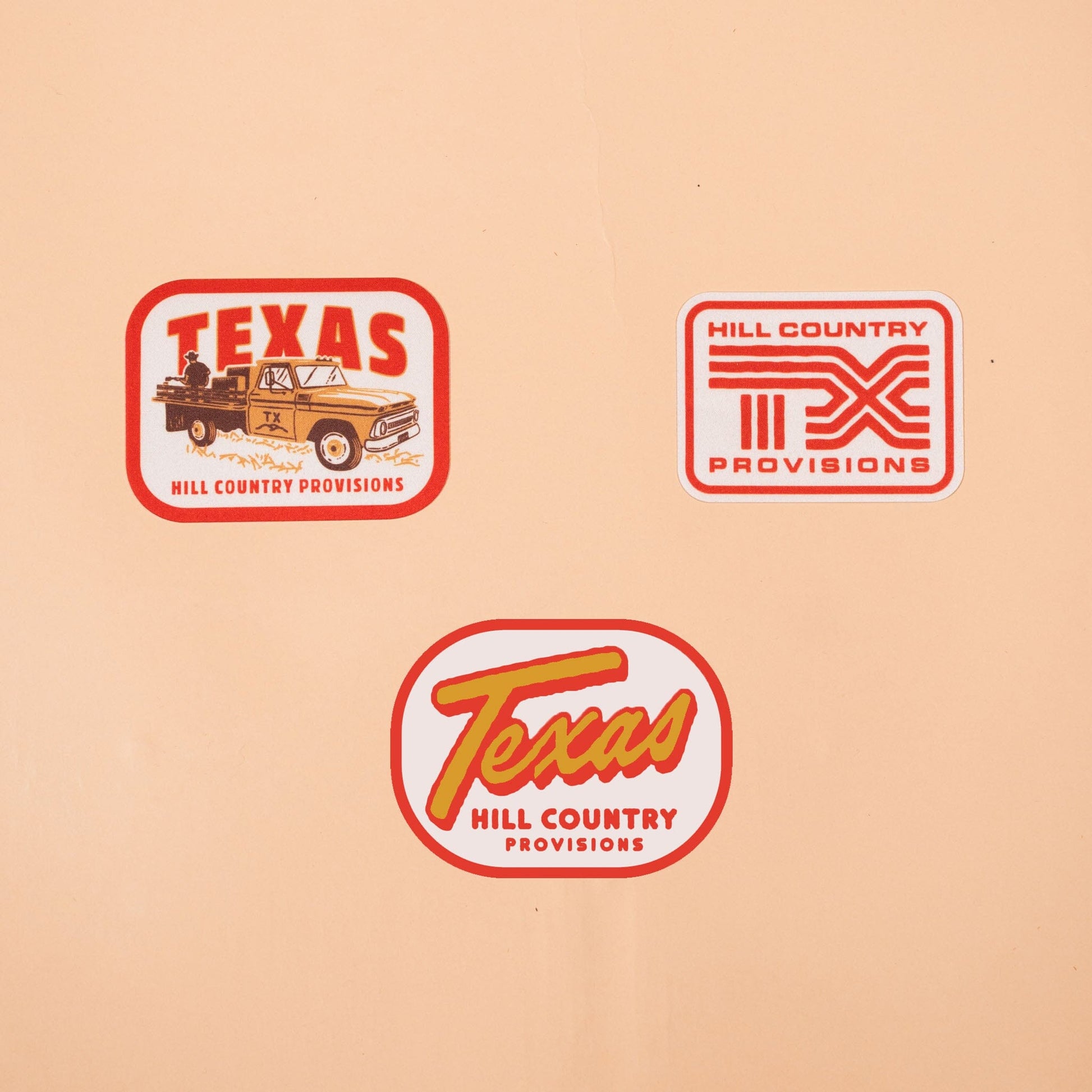 Back Roads Sticker Pack Nylon Sticker Texas Hill Country Provisions
