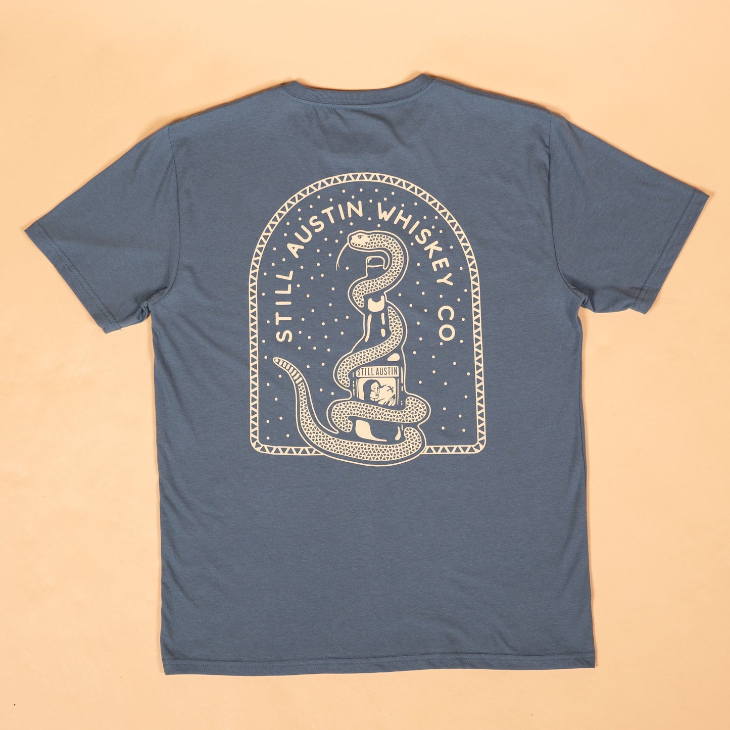 Beware of Snakes Feather Grass Tee Texas Hill Country Provisions Faded Indigo S