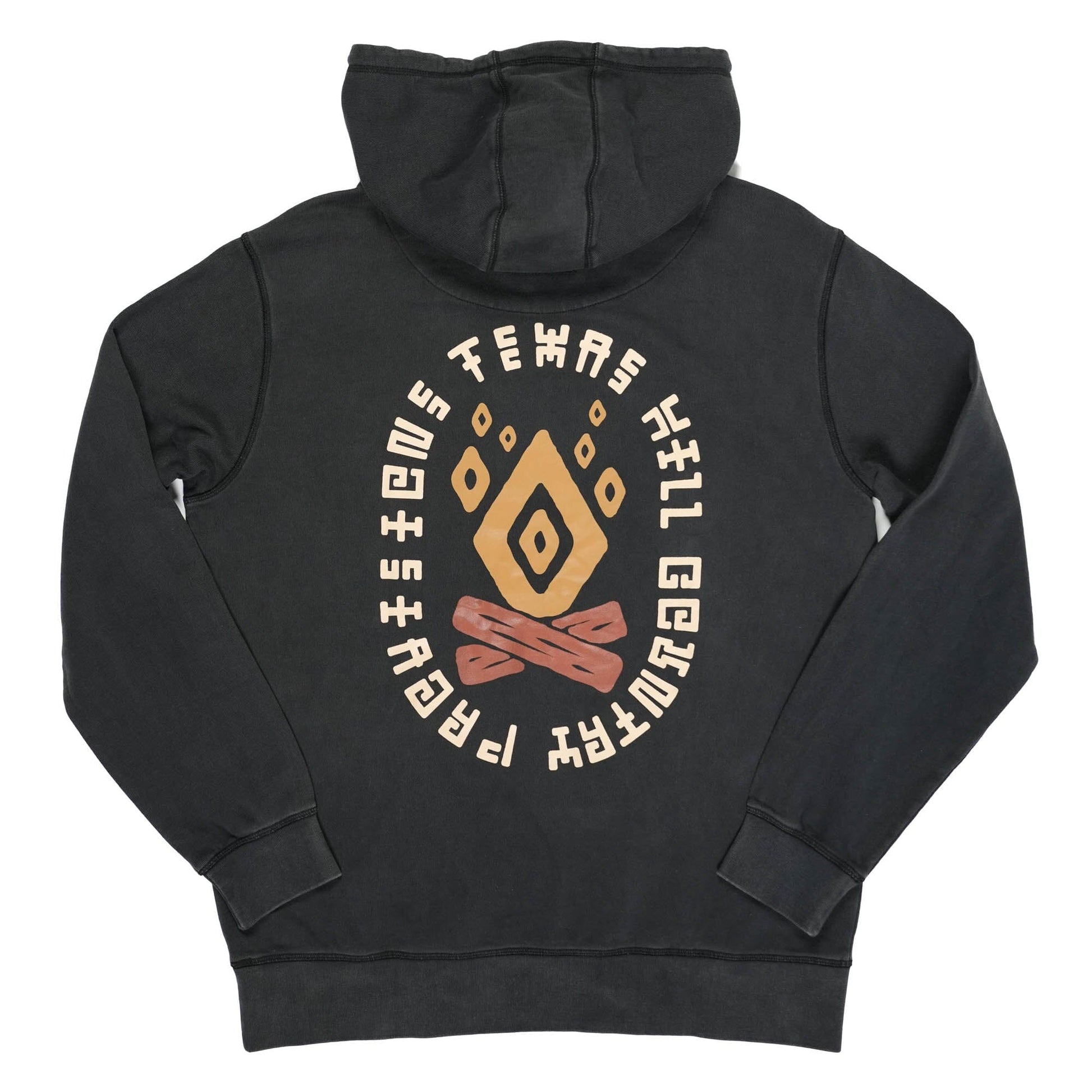 Fractal Fire Campfire Hoodie Texas Hill Country Provisions Vintage Black S