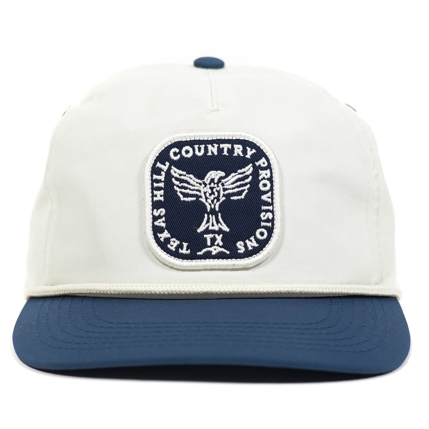 Higher Calling Guadalupe Snapback Texas Hill Country Provisions Navy/White Quick-Dry Nylon Mesh Flap