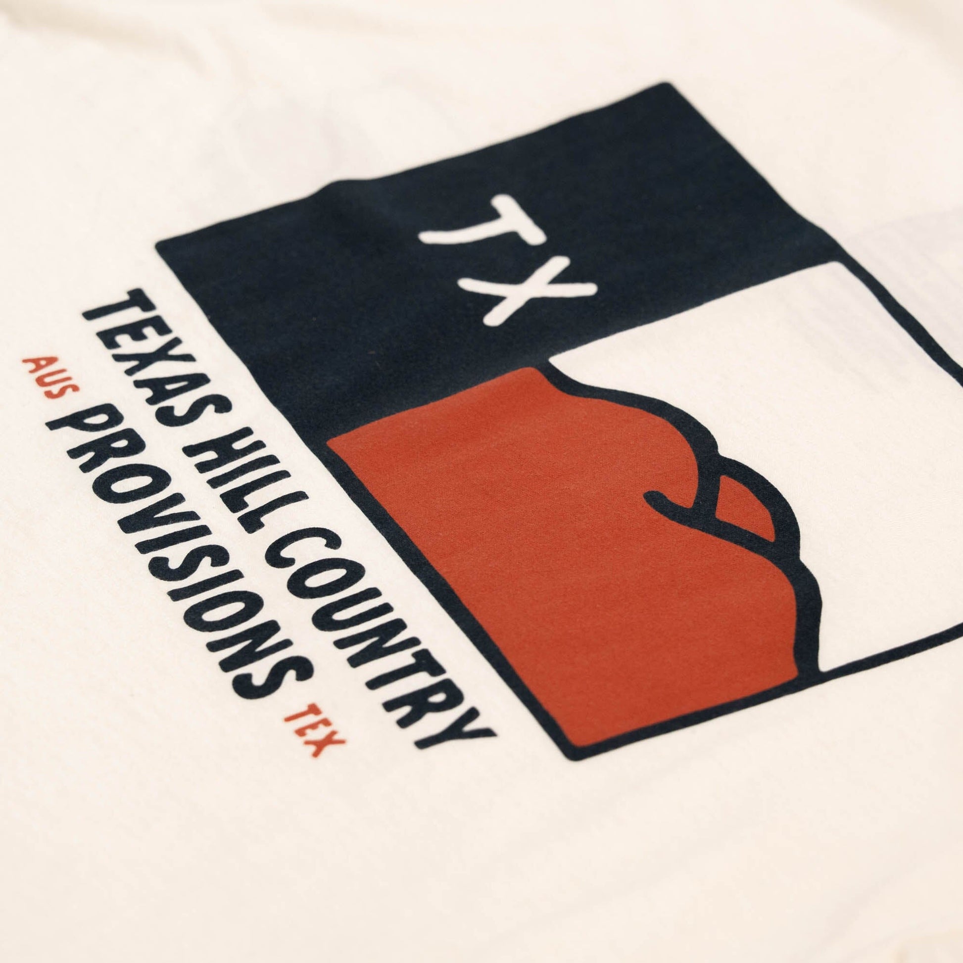 Hill Country Flag Washed Cotton Tee Texas Hill Country Provisions