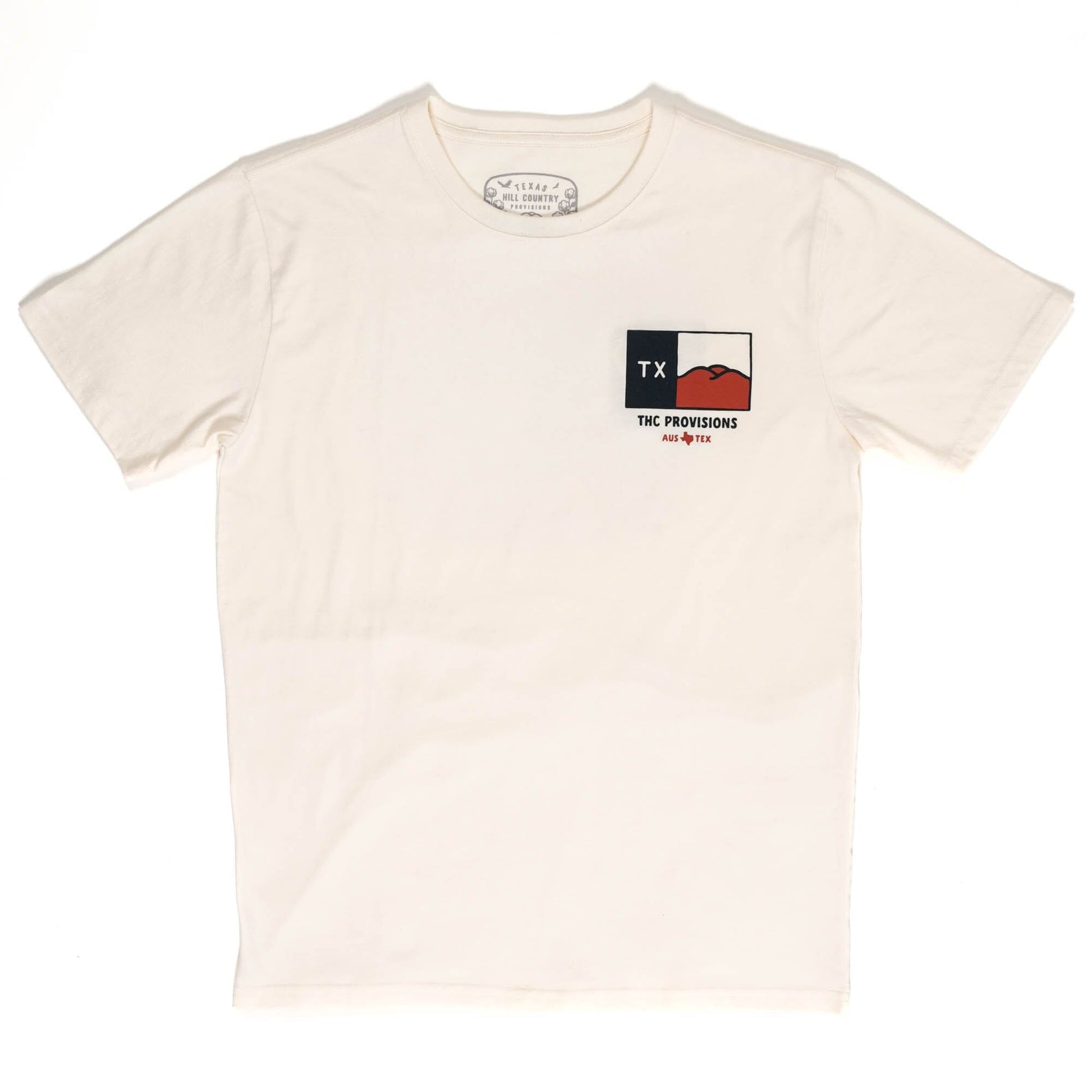 Hill Country Flag Washed Cotton Tee Texas Hill Country Provisions