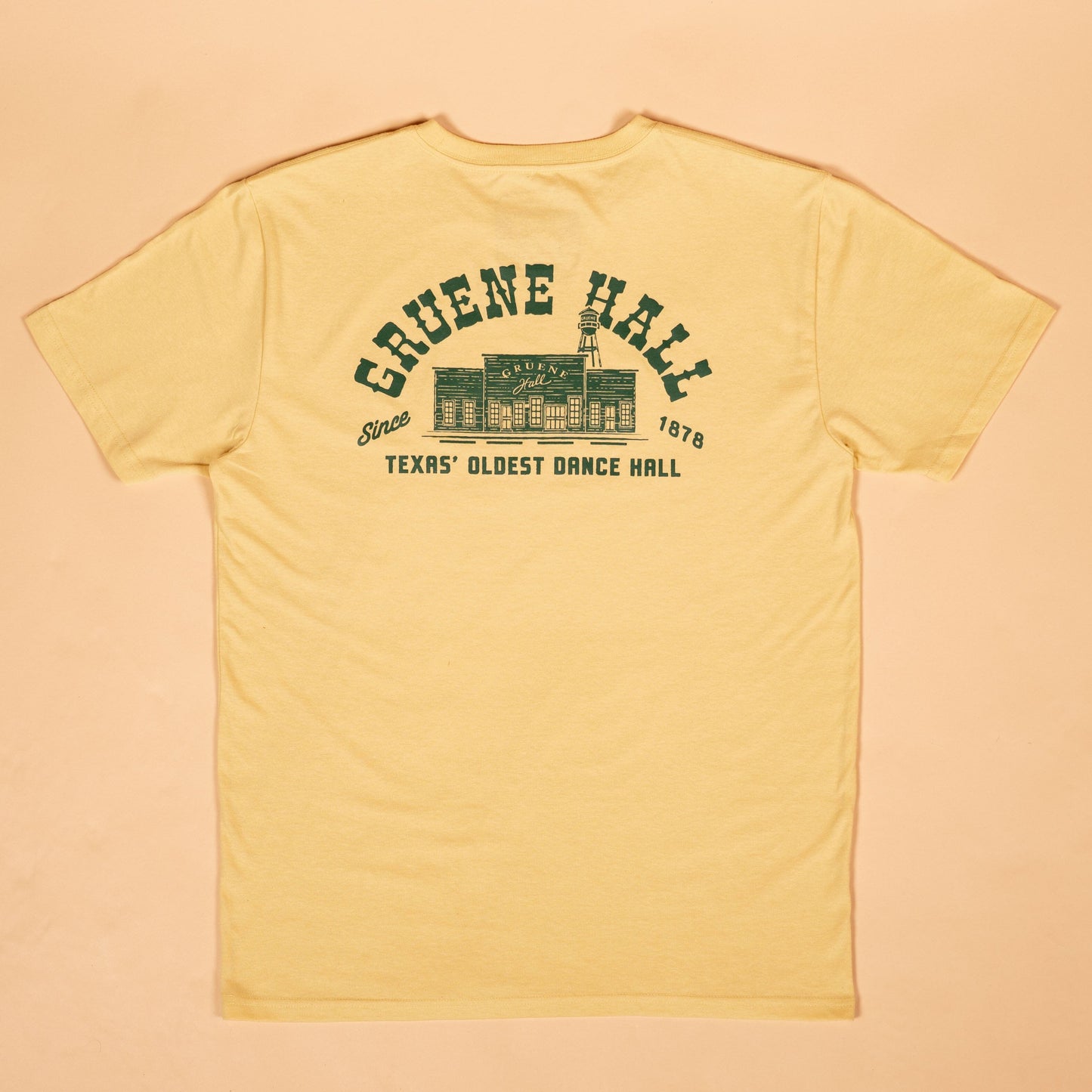 Honky Tonk Feather Grass Tee Texas Hill Country Provisions Mellow Yellow S