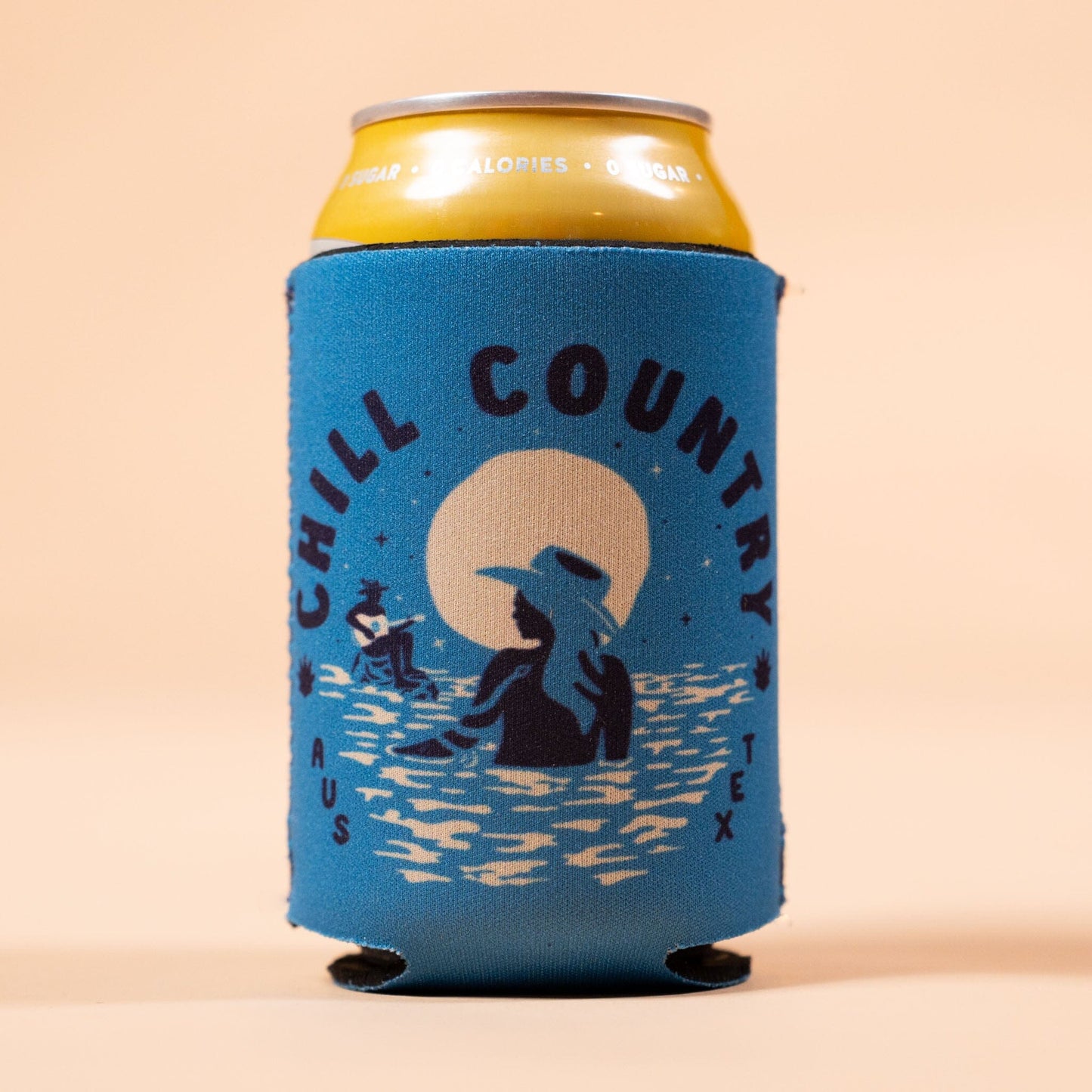 River Temptress Neoprene Can Sleeve Texas Hill Country Provisions