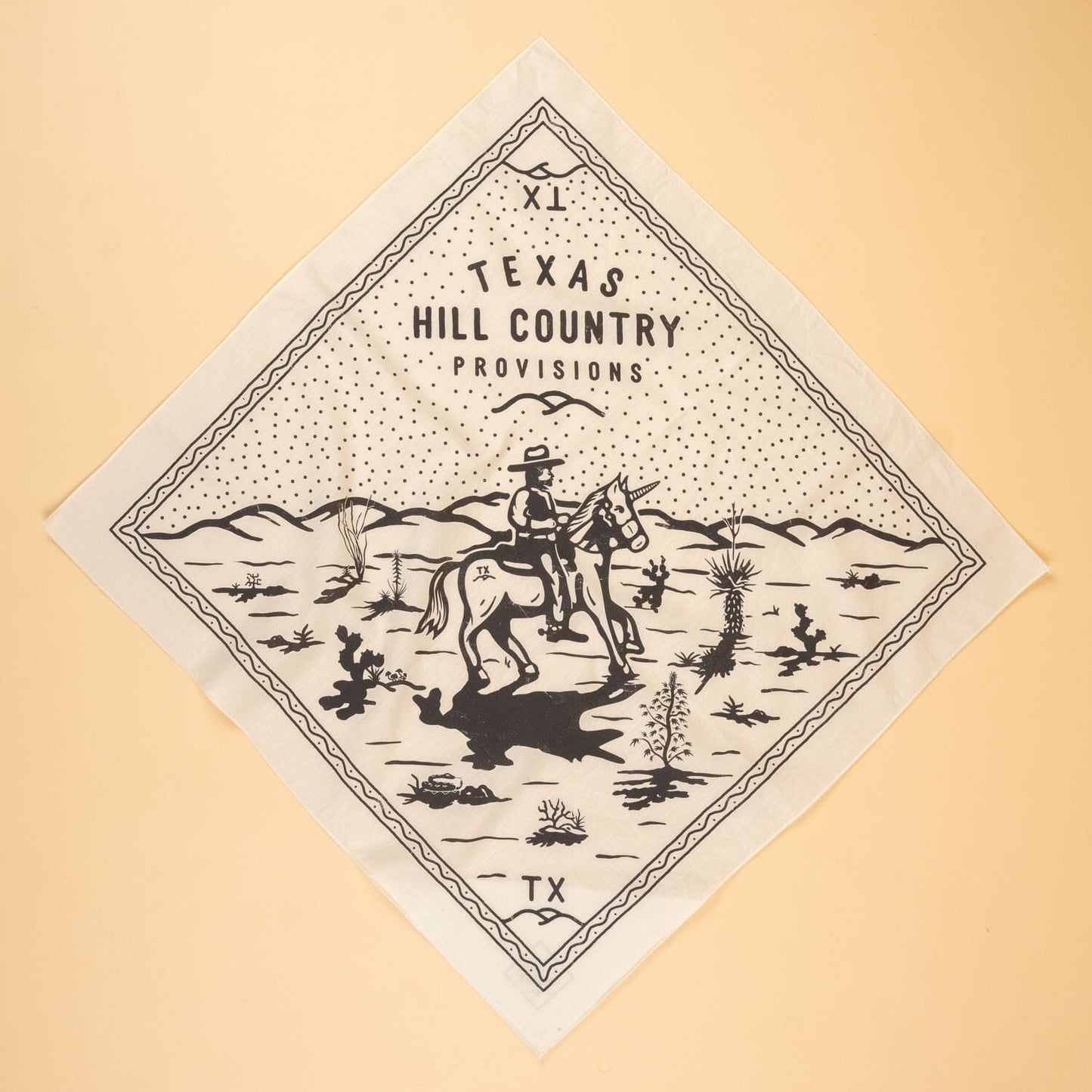 Texas Is Magical Smuggler Bandana Texas Hill Country Provisions Vintage White