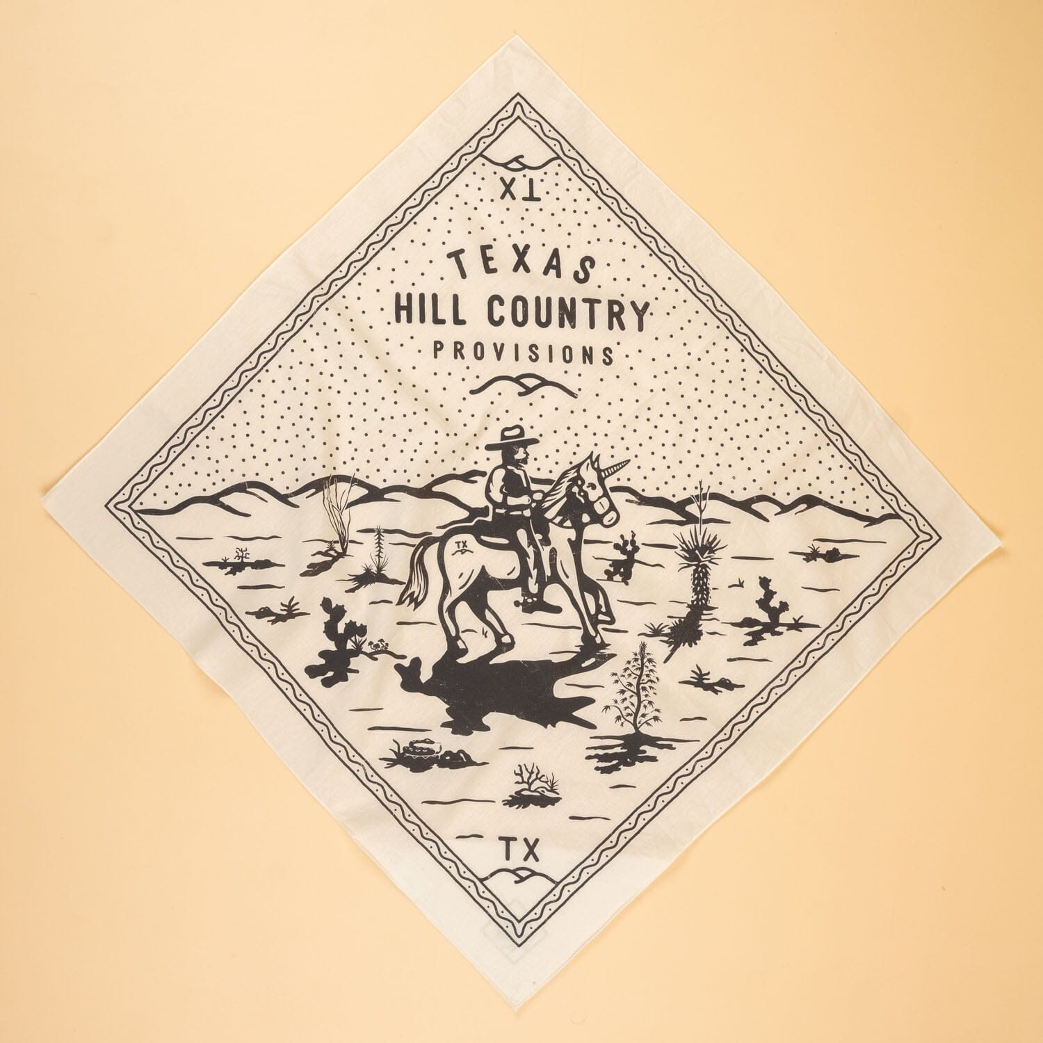 Texas Is Magical Smuggler Bandana Texas Hill Country Provisions Vintage White