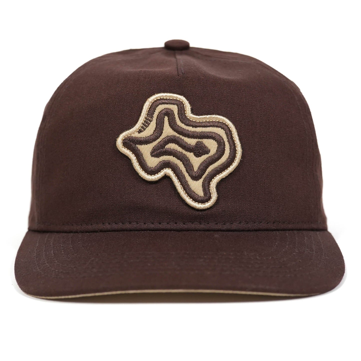 TX Rattler Ranch Hand Texas Hill Country Provisions Brown Cotton Canvas Mesh Flap