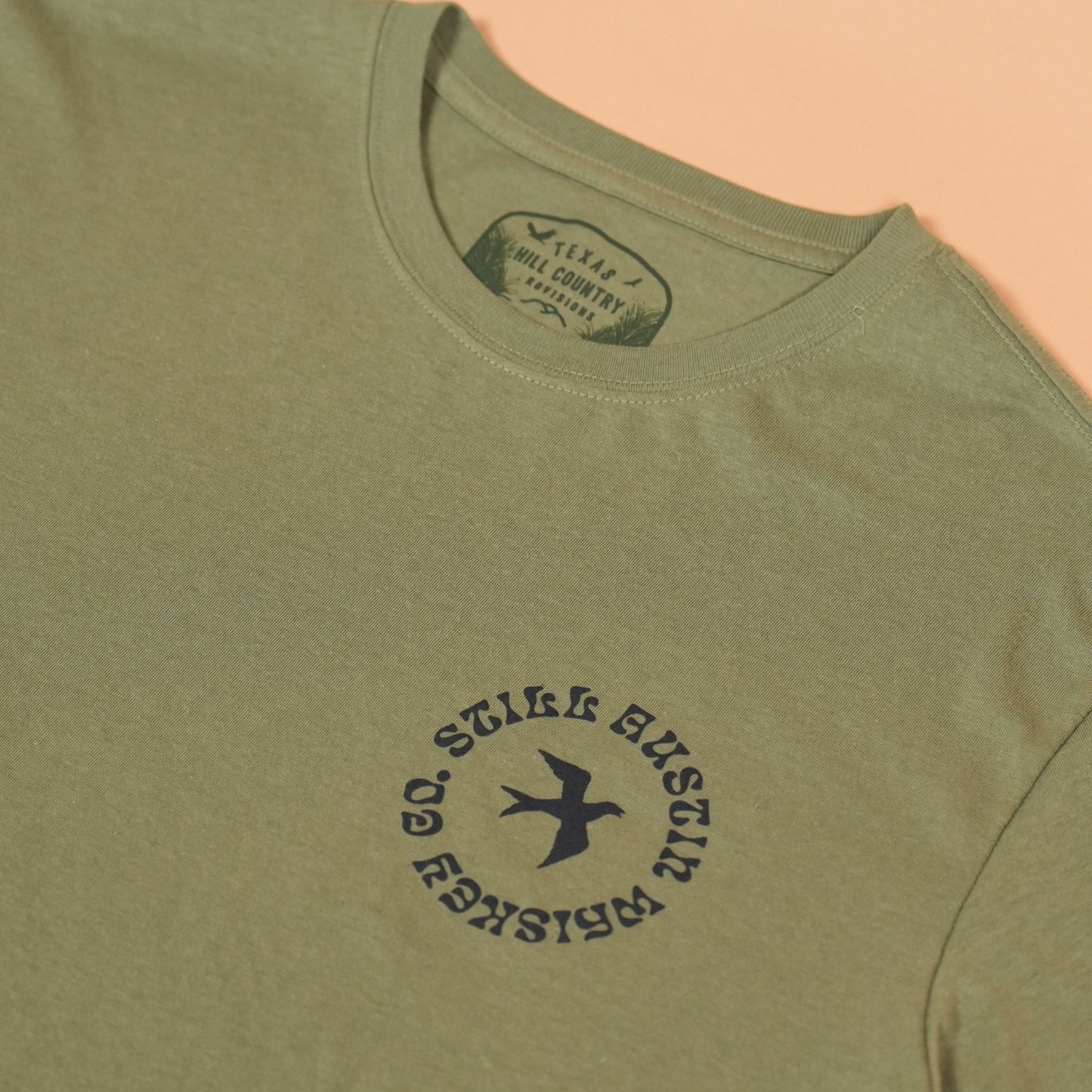 Whiskey River Feather Grass Tee Texas Hill Country Provisions