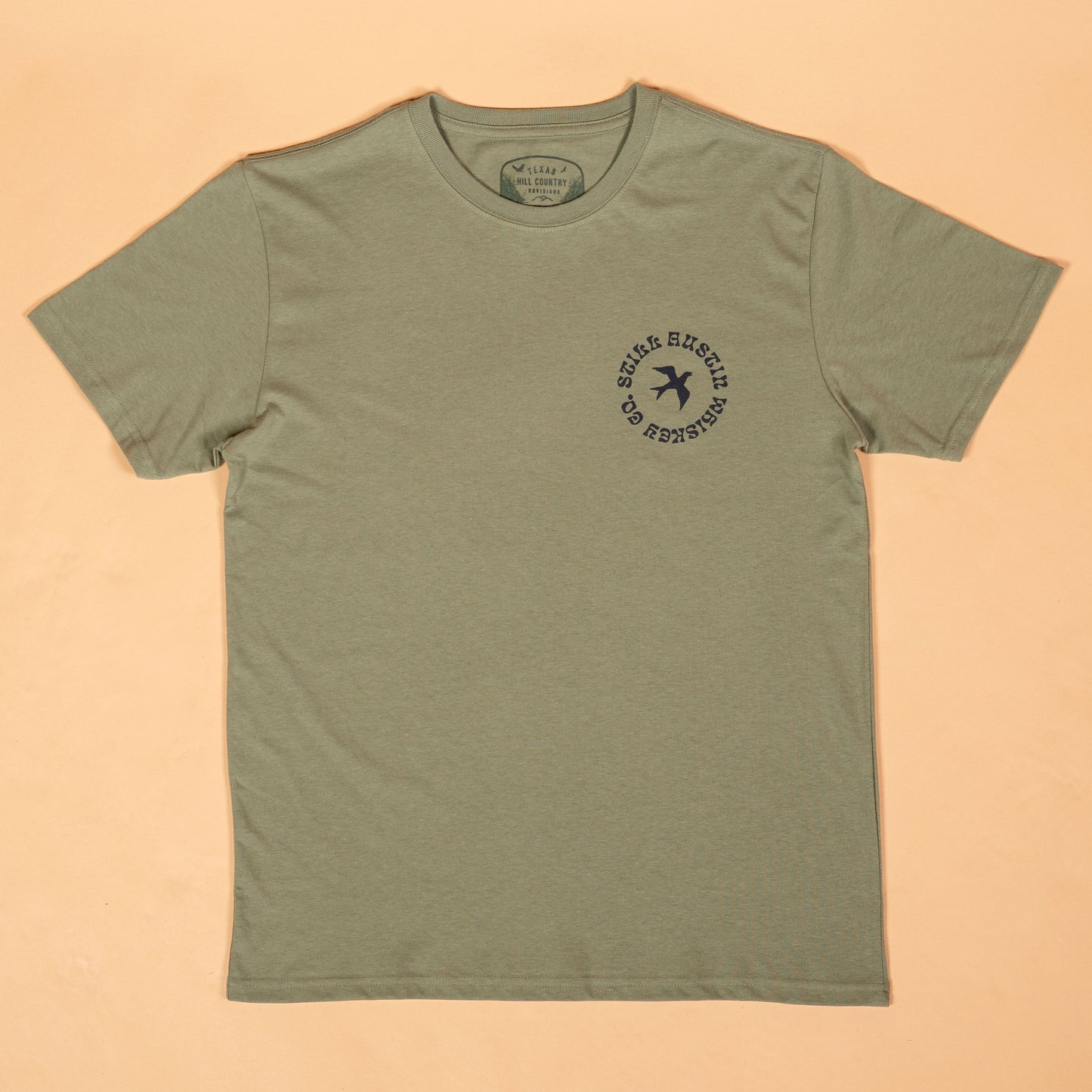 Whiskey River Feather Grass Tee Texas Hill Country Provisions