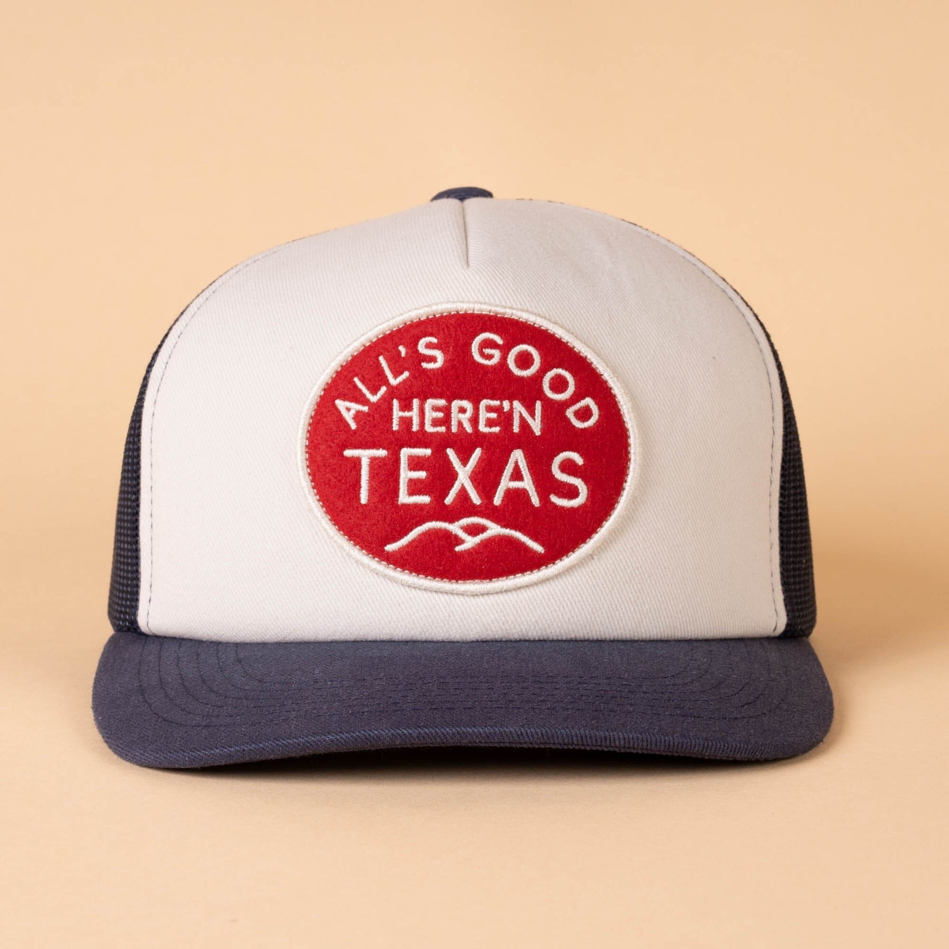 All's Good Cedar Chopper Texas Hill Country Provisions Navy/Vintage White Wide Rib Twill Plush Foam