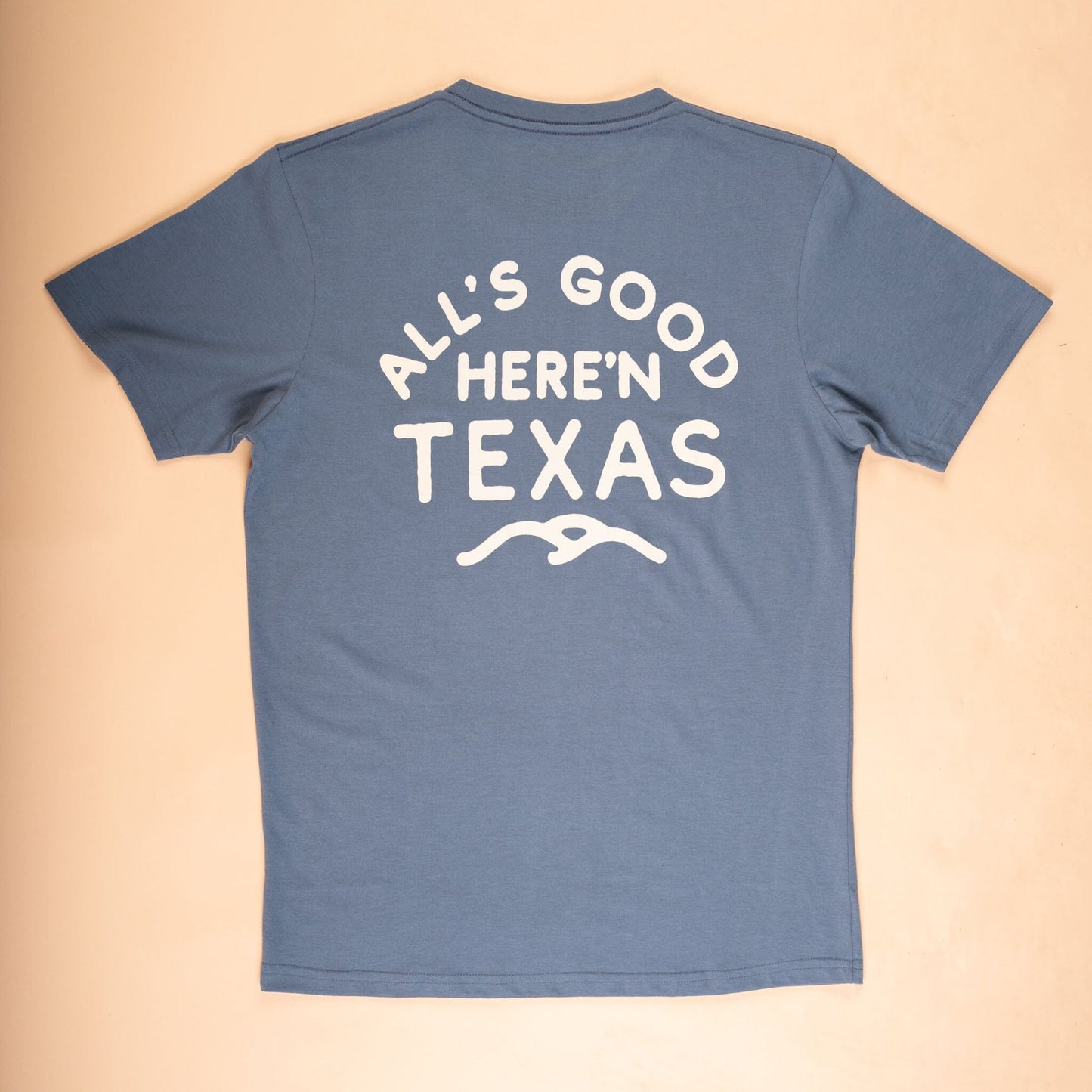 All's Good Feather Grass Tee Texas Hill Country Provisions Faded Indigo S 