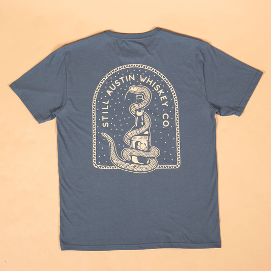Beware of Snakes Feather Grass Tee Texas Hill Country Provisions Faded Indigo S 