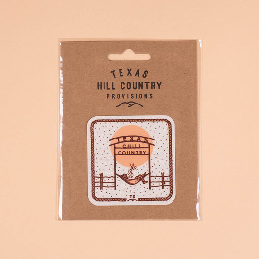 Chill Country Ranch Nylon Sticker Texas Hill Country Provisions Weatherproof Nylon 