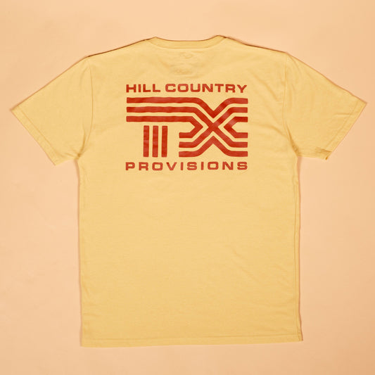 Cross Roads Feather Grass Tee Texas Hill Country Provisions Mellow Yellow S 