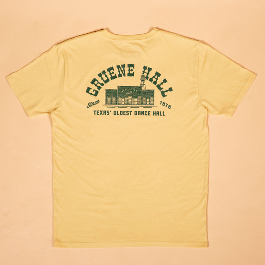 Honky Tonk Feather Grass Tee Texas Hill Country Provisions Mellow Yellow S 