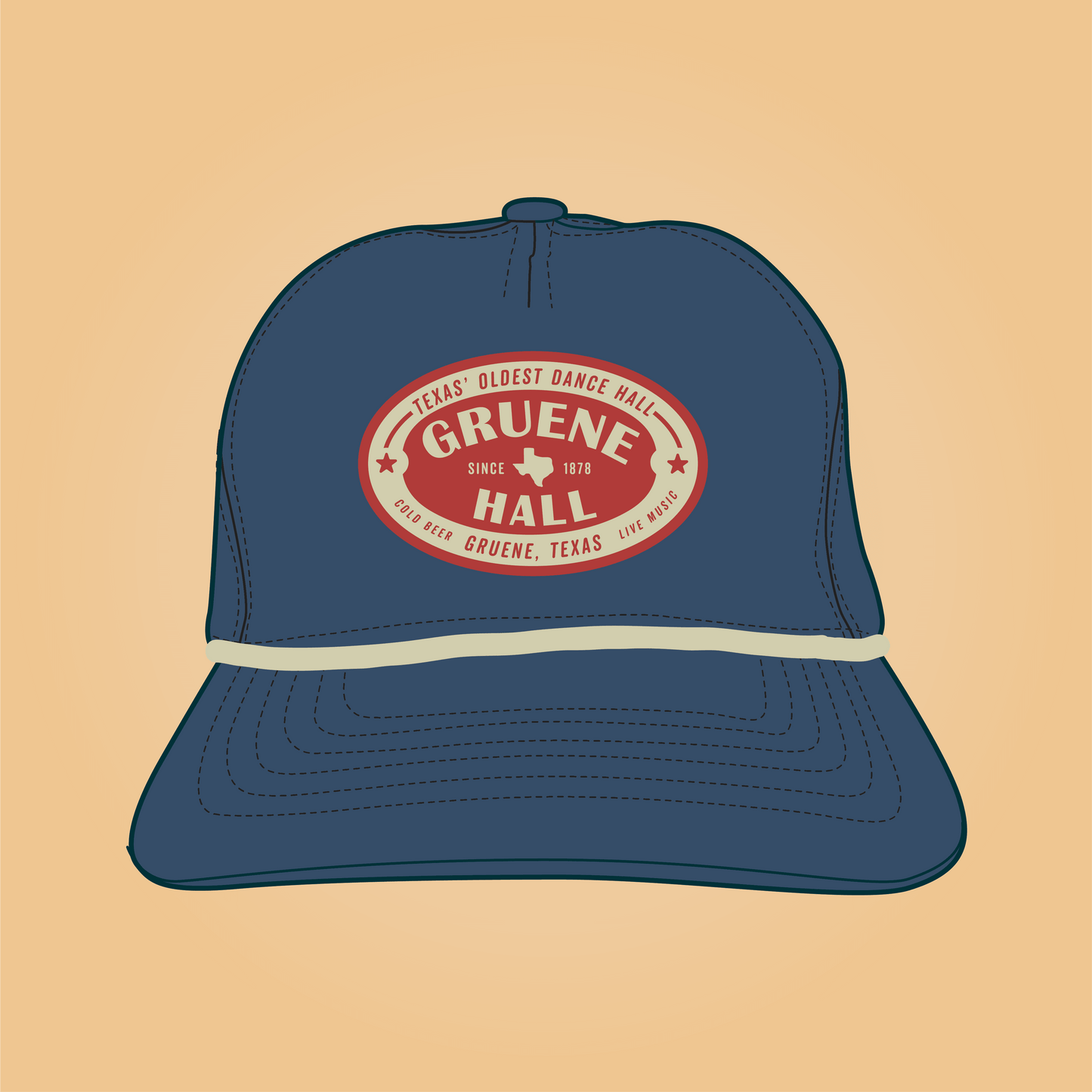 Last Call Guadalupe Snapback Texas Hill Country Provisions Blue Quick-Dry Nylon Mesh Flap