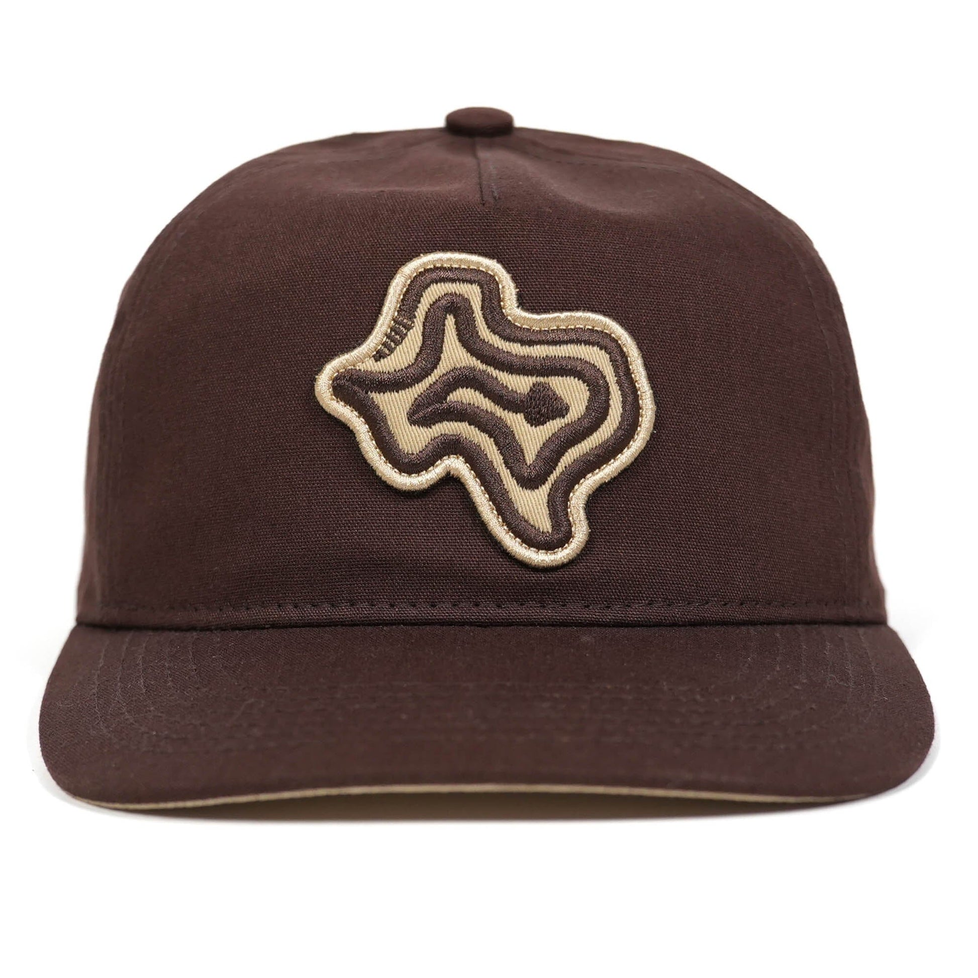 TX Rattler Ranch Hand Texas Hill Country Provisions Brown Cotton Canvas Mesh Flap