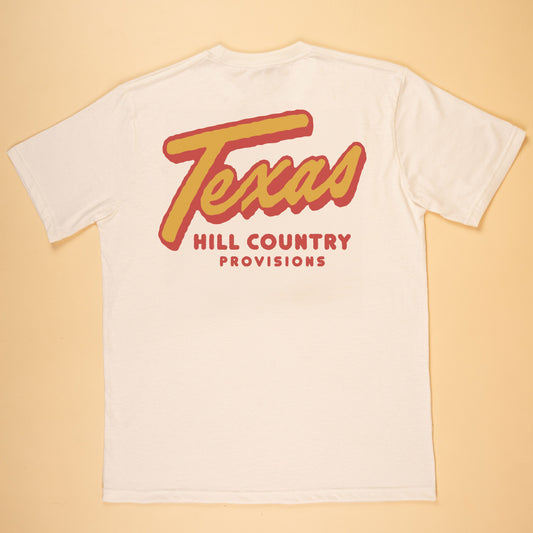 TX Retro Feather Grass Tee Texas Hill Country Provisions Vintage White S 