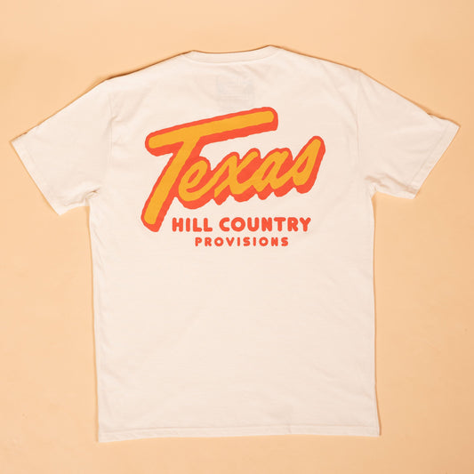TX Retro Feather Grass Tee Texas Hill Country Provisions Vintage White S 