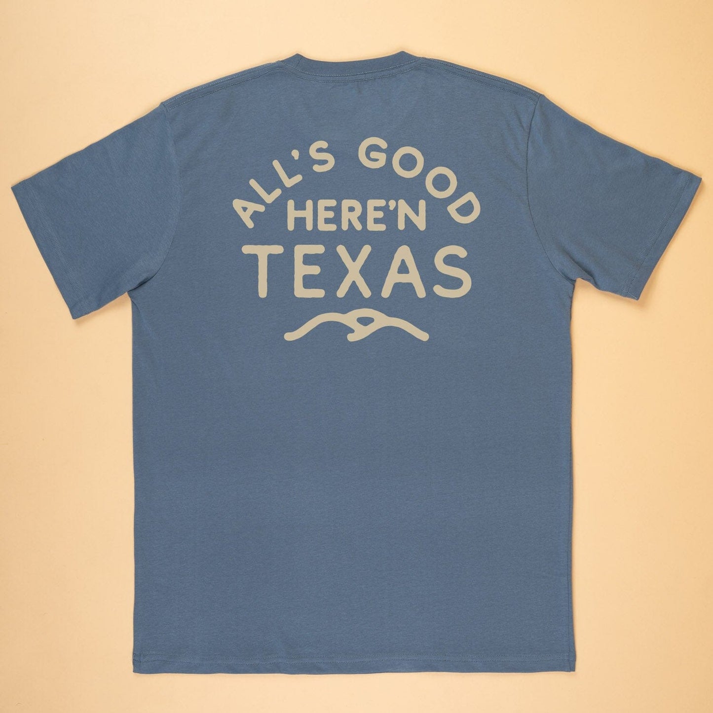 All's Good Feather Grass Tee Texas Hill Country Provisions Faded Indigo S 