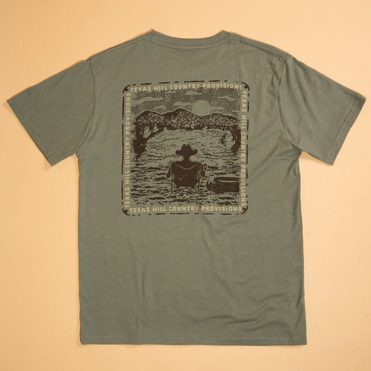 Fine n' Dandy Feather Grass Tee Texas Hill Country Provisions Sage Green S 