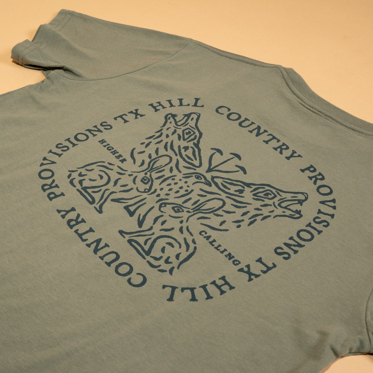 Higher Calling Feather Grass Tee Texas Hill Country Provisions 