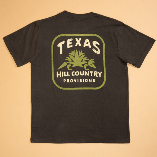 Hill Country Dillo Feather Grass Tee Texas Hill Country Provisions Vintage Black S 