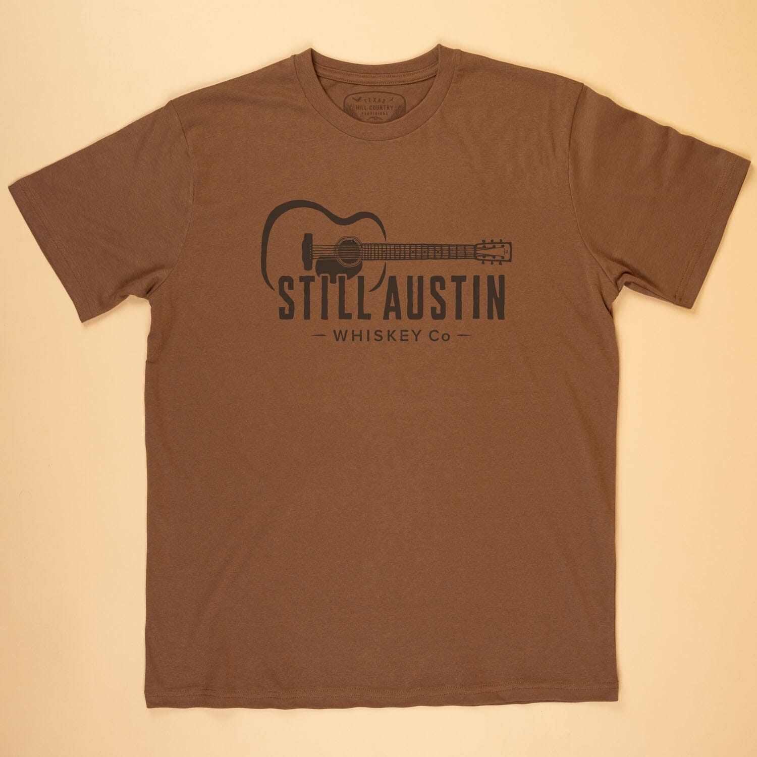 Six String Feather Grass Tee Texas Hill Country Provisions Bison Brown S 