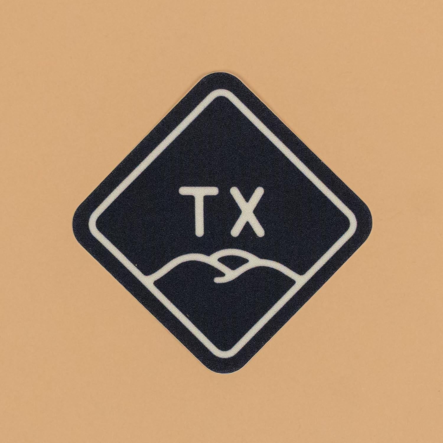 Texas Hills Diamond Nylon Sticker Texas Hill Country Provisions Weatherproof Nylon 