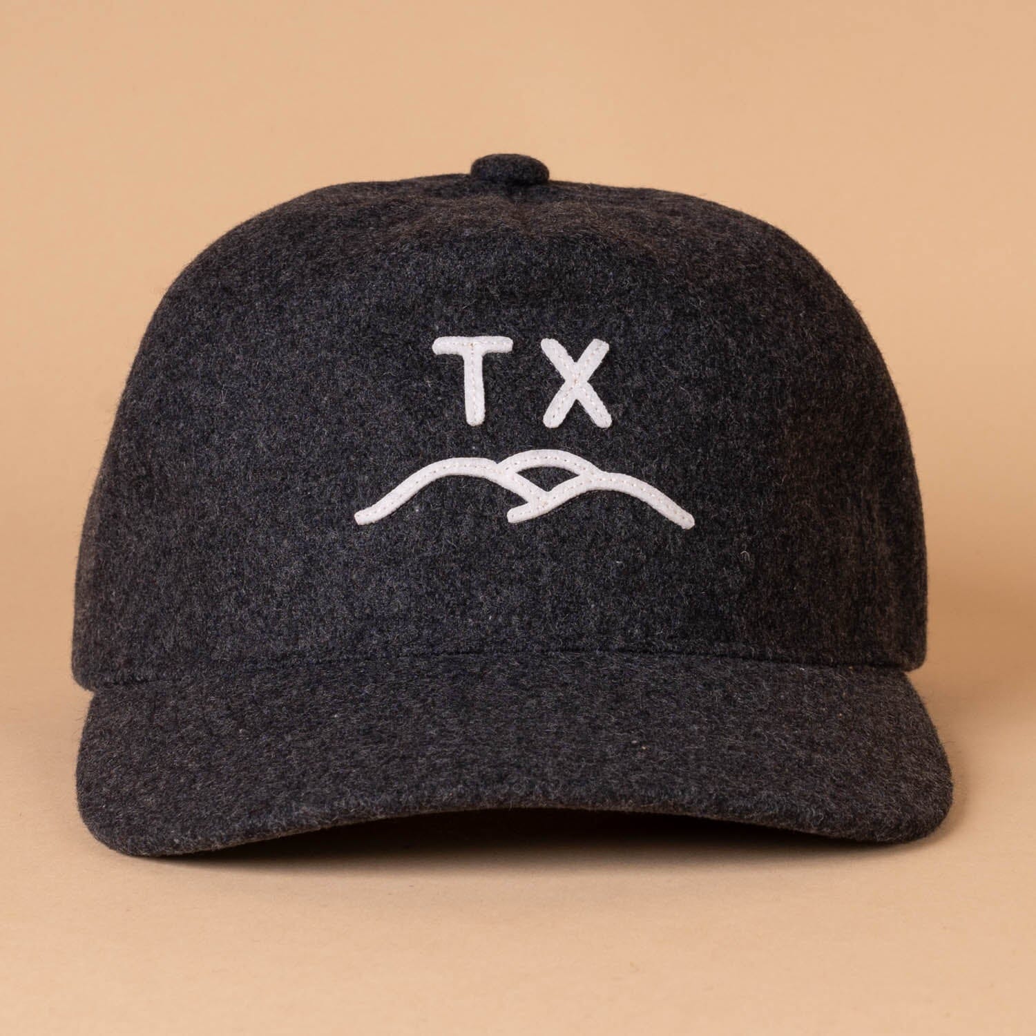 TX Hills Shepherd Strapback Texas Hill Country Provisions Heather Gray Wool Blend Unstructured
